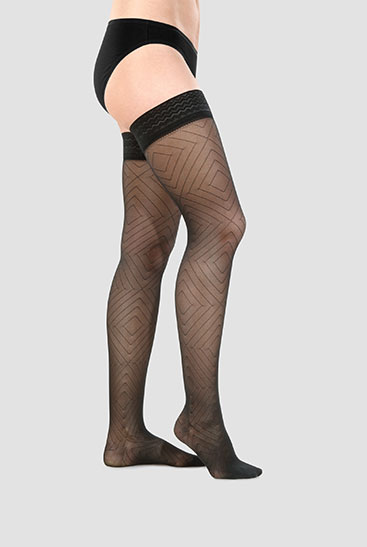 Bas, Coloris Noir Juzo Fascination, Bas, Coloris Noir