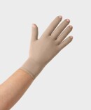 Handske med korte fingre i farven Mandel