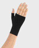 Handske med tommelfingerdel i farven Peber