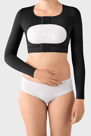 Ärmel mit Boleroverbindung schwarz