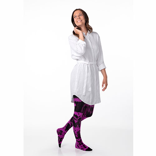 Trendfarbe powerful pink Batik schwarz Trendfarbe powerful pink Batik schwarz