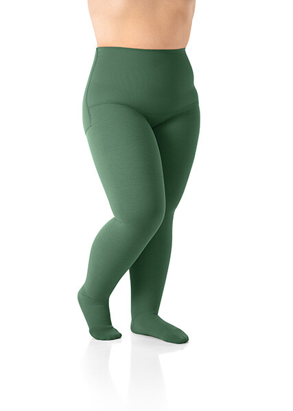 Strumpfhose Strong Green Flachstrick