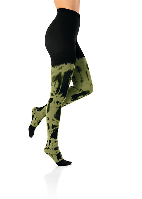 Strumpfhose Pure Olive Batik schwarz