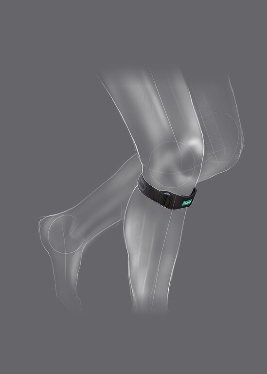 Zeichnung der JuzoFlex Patella Xtra Kniebandage