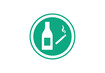 Pictogram nicotine en alcohol