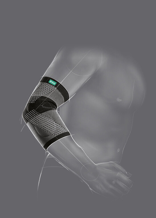 Zeichnung der JuzoFlex Epi Xtra Ellenbogenbandage