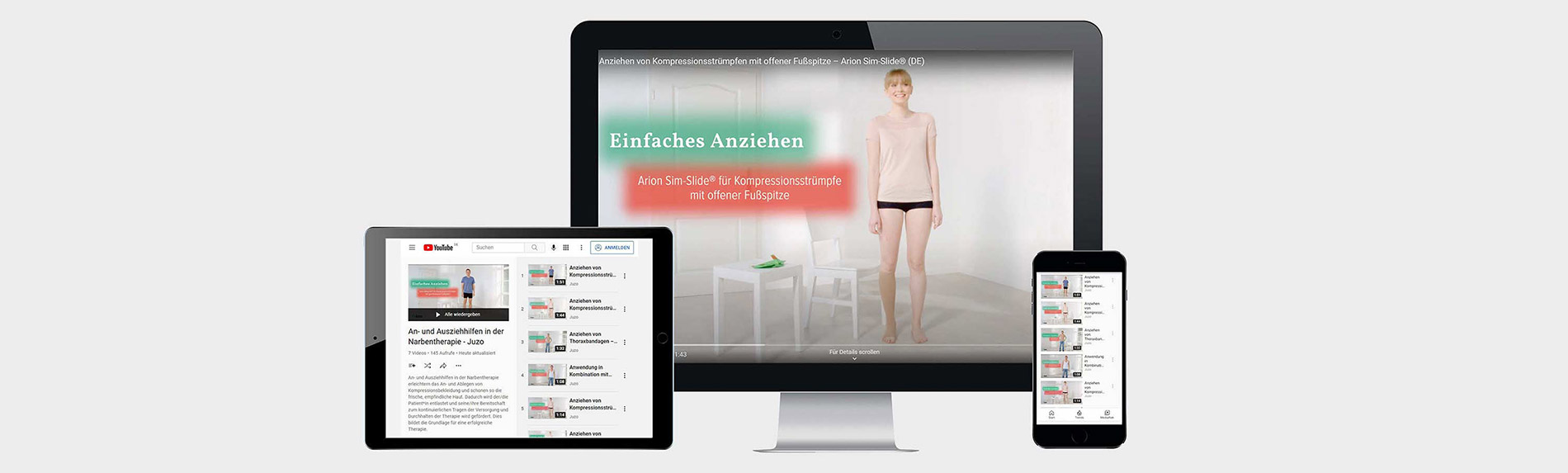 Film ab: An- und Ausziehhilfen in der Narbentherapie