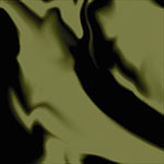 Colour box with olive green-black batik pattern