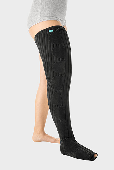 Juzo SleepCompress – noga, widok szczegółowy