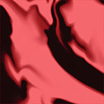 Colour box with coral-black batik pattern