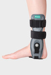 Ankle with JuzoPro Malleo Light with individually adjustable fastening straps and heel band for optimum fit