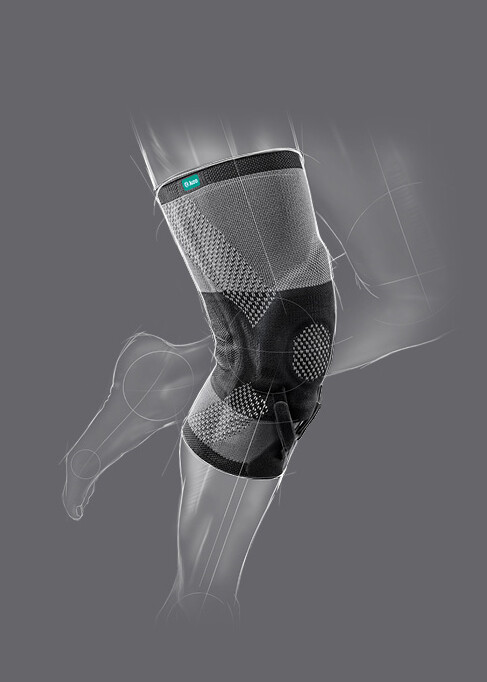 Zeichnung der JuzoPro Patella Xtec Plus Knieorthese