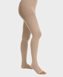 Juzo Basic Strumpfhose mit offener Fußspitze in der Farbe Mandel