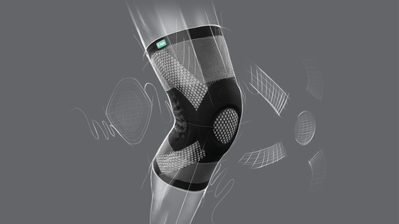 Dibujo funcionalidad y diseño Representación gráfica del diseño intuitivo del vendaje de rodilla Genu Xtra