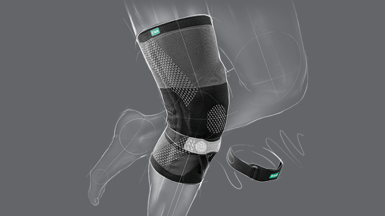 Dibujo estabilización y posibilidad de desmontaje Representación gráfica de la posibilidad de desmontaje de la ortesis de rodilla Patella Xtec Plus