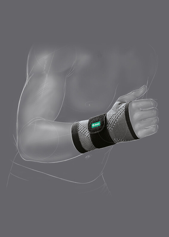 Zeichnung der JuzoFlex Manu Xtra Handgelenkbandage