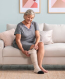 Woman wearing Juzo Compression Wrap